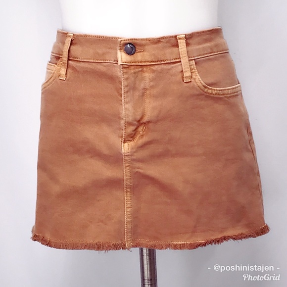 Joe's Jeans Dresses & Skirts - 🆕️ Joe’s Jeans Orange Denim Mini Skirt sz 29